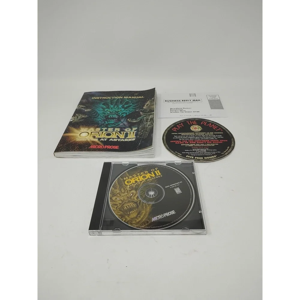 MicroProse Master of Orion II Battle at Antares 1996 PC Strategy Game Big Box